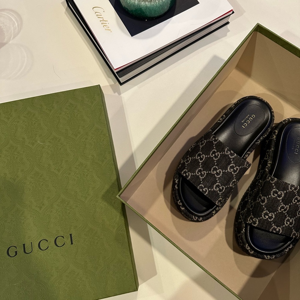 Gucci Platform Slides